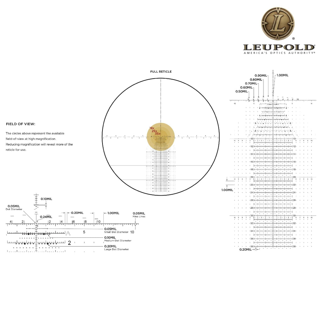 Leupold Mark 5HD 5-25x56 Rifle Scope M5C3 FFP TREMOR 3 Reticle Rifle Scope Leupold 