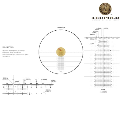 Leupold Mark 5HD M5C3 3.6-18x44 FFP Rifle Scope H59 Reticle 173298 Rifle Scope Leupold 