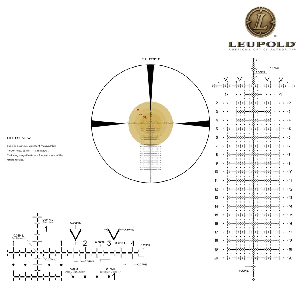 Leupold Mark 5HD 7-35x56 Rifle Scope M5C3 FFP CCH Reticle - 174546 Rifle Scope Leupold 