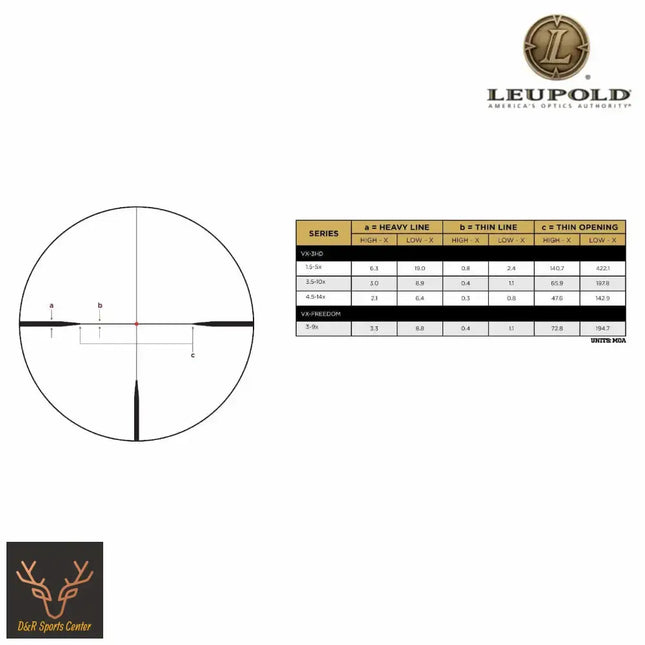 Leupold VX-3HD 3.5-10x50 CDS-ZL Rifle Scope Illum. FireDot Twilight Hunter Reticle 180628 Rifle Scope Leupold 