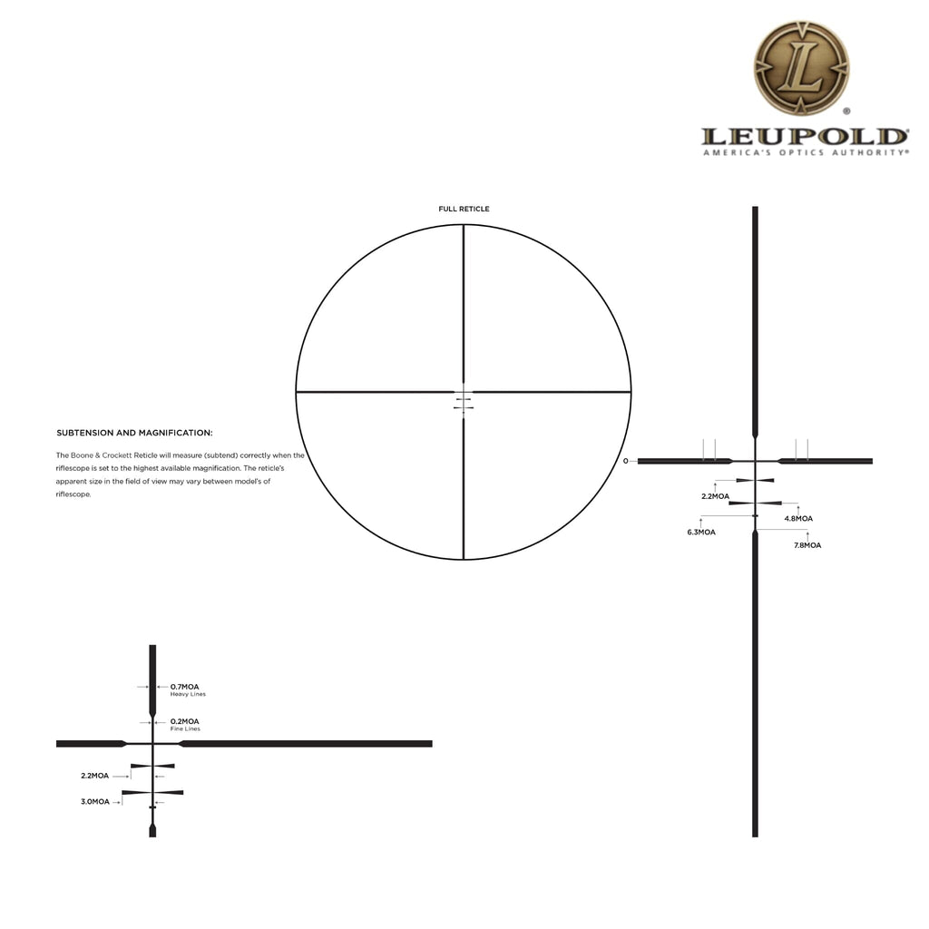Leupold VX-3HD 4.5-14×40 CDS-ZL Rifle Scope Boone & Crockett Reticle Rifle Scope Leupold 