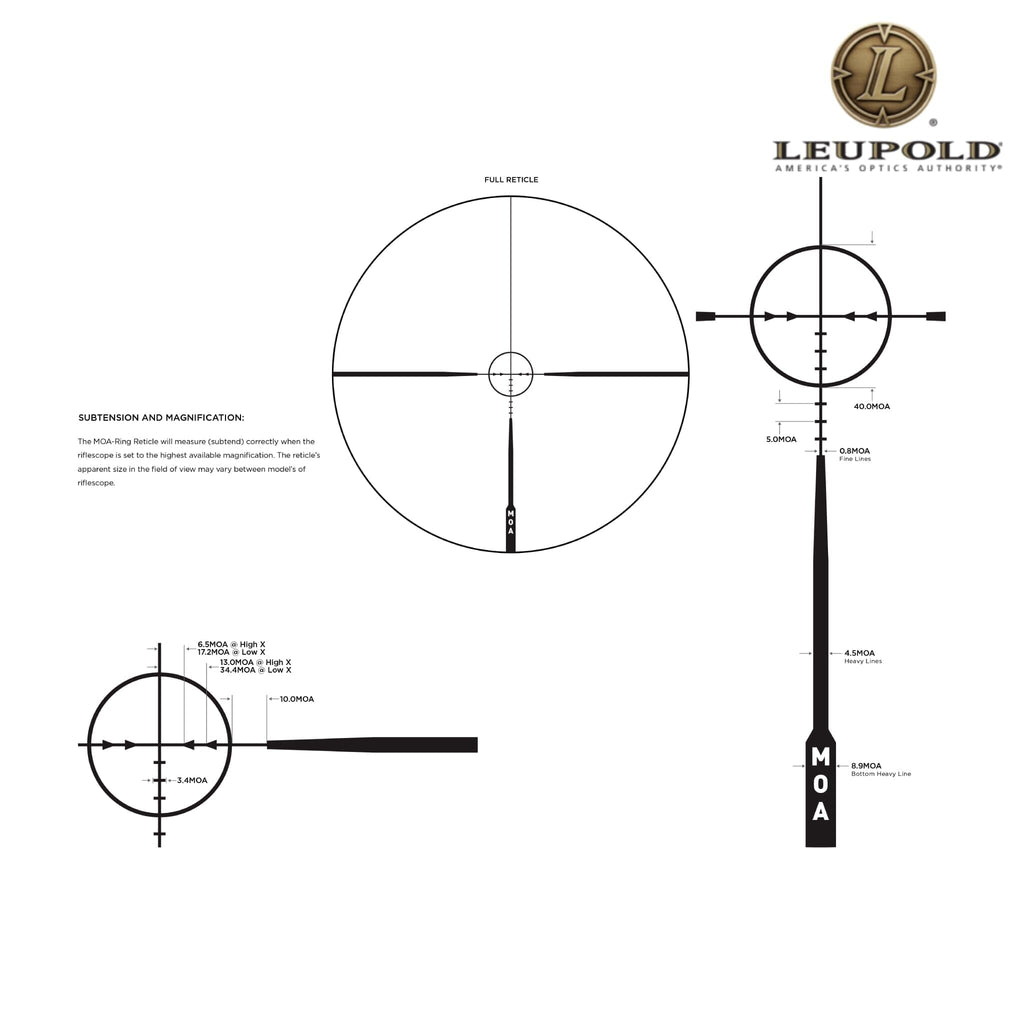 Leupold VX-Freedom 1.5–4×20 Rifle Scope MOA-Ring Reticle Rifle Scope Leupold 