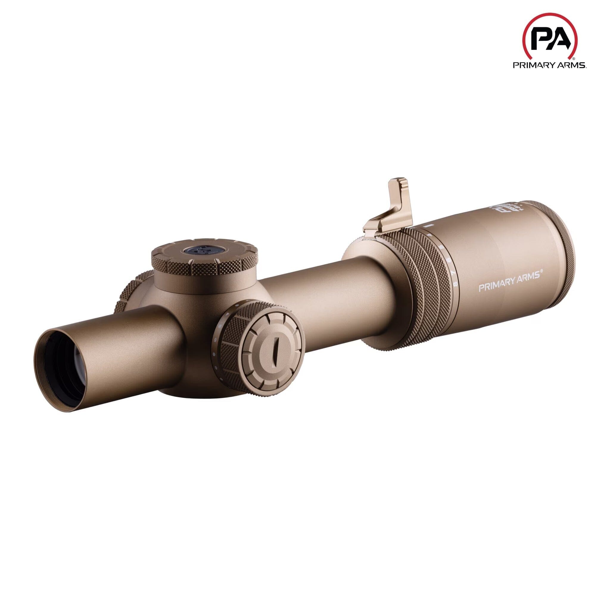 Primary Arms Compact PLxC 1-8x24 SFP Riflescope - ACSS Nova Fiber Wire Reticle - FDE Rifle Scope Primary Arms 
