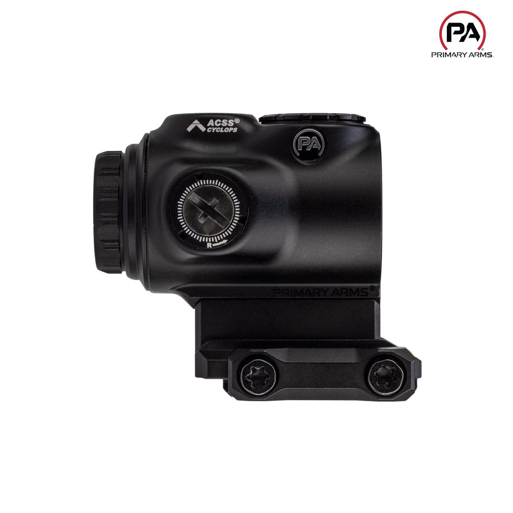 Primary Arms GLx 1x MicroPrism Scope - Green ACSS Cyclops Reticle - Black Prism Scope Primary Arms 