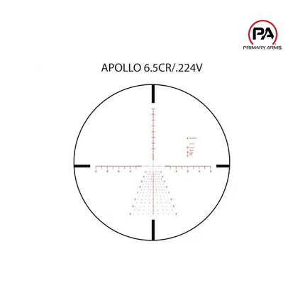 Primary Arms GLx 3-18x44 FFP Rifle Scope ACSS Apollo 6.5CR/.224V Reticle Rifle Scope Primary Arms 