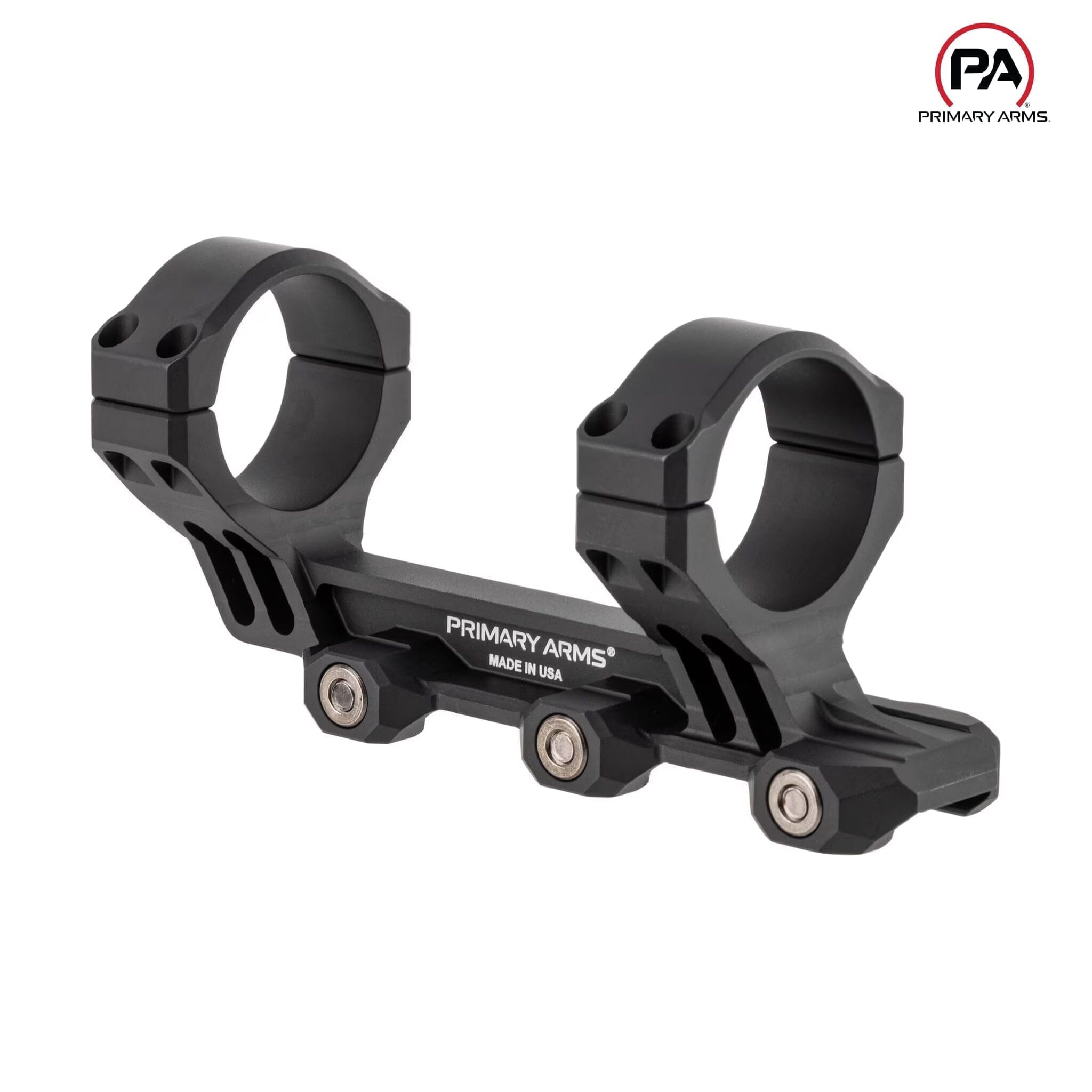 Primary Arms PLx 34mm Cantilever Scope Mount – 1.5″ Height, 20 MOA, AR10 Platform, Black Rifle Scope Mount Primary Arms 