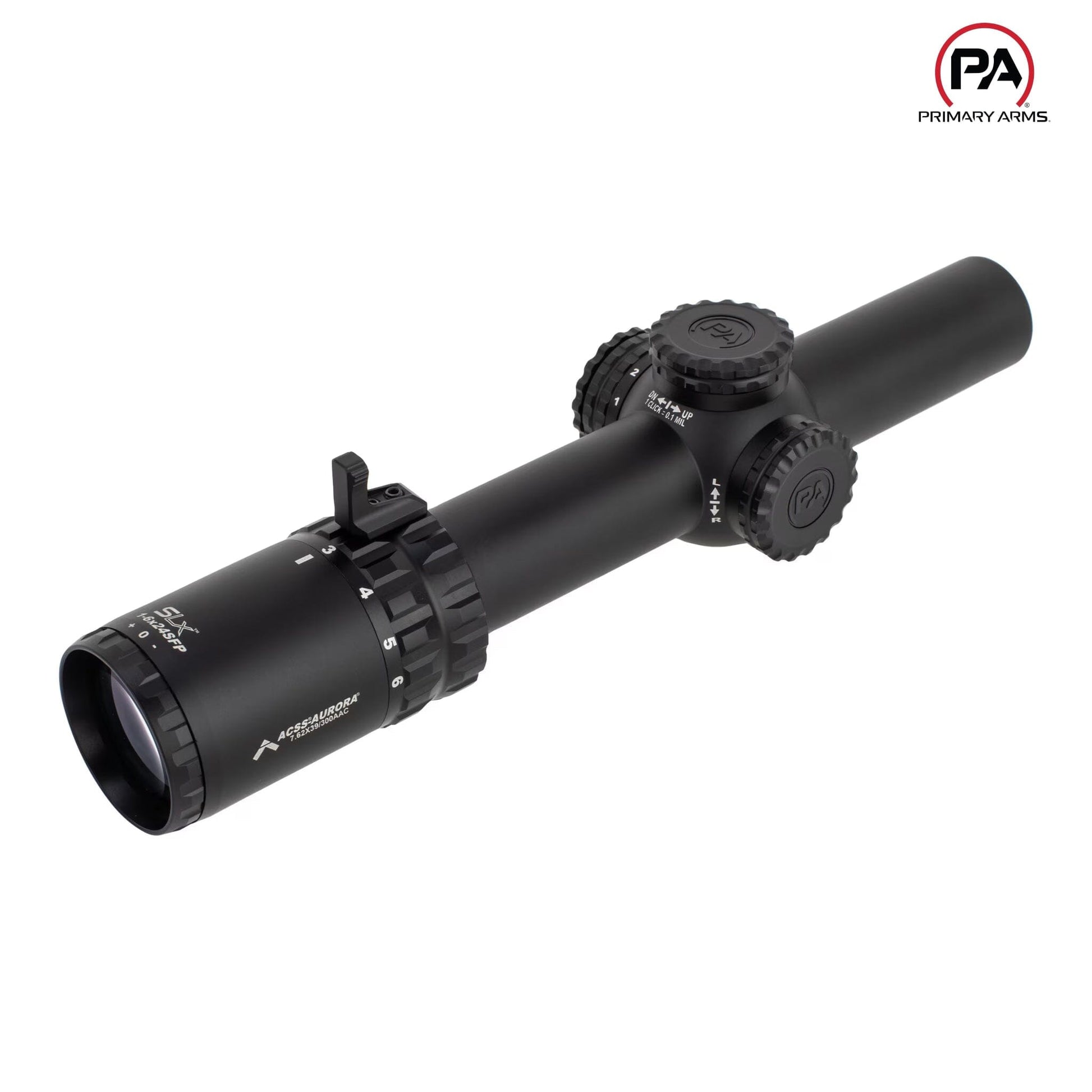 Primary Arms SLx 1-6x24 SFP Rifle Scope Gen IV ACSS Aurora 7.62x39/.300 BLK Yard Reticle - MPN: 610181 Rifle Scope Primary Arms 