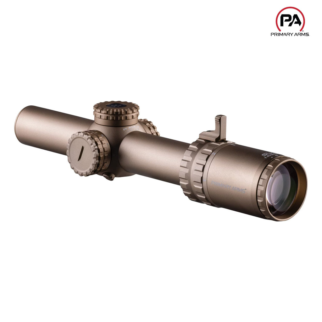 Primary Arms SLx 1-6x24 SFP Rifle Scope Gen IV Illum Red ACSS Nova Fiber Wire Reticle FDE - MPN: 610207 Rifle Scope Primary Arms 