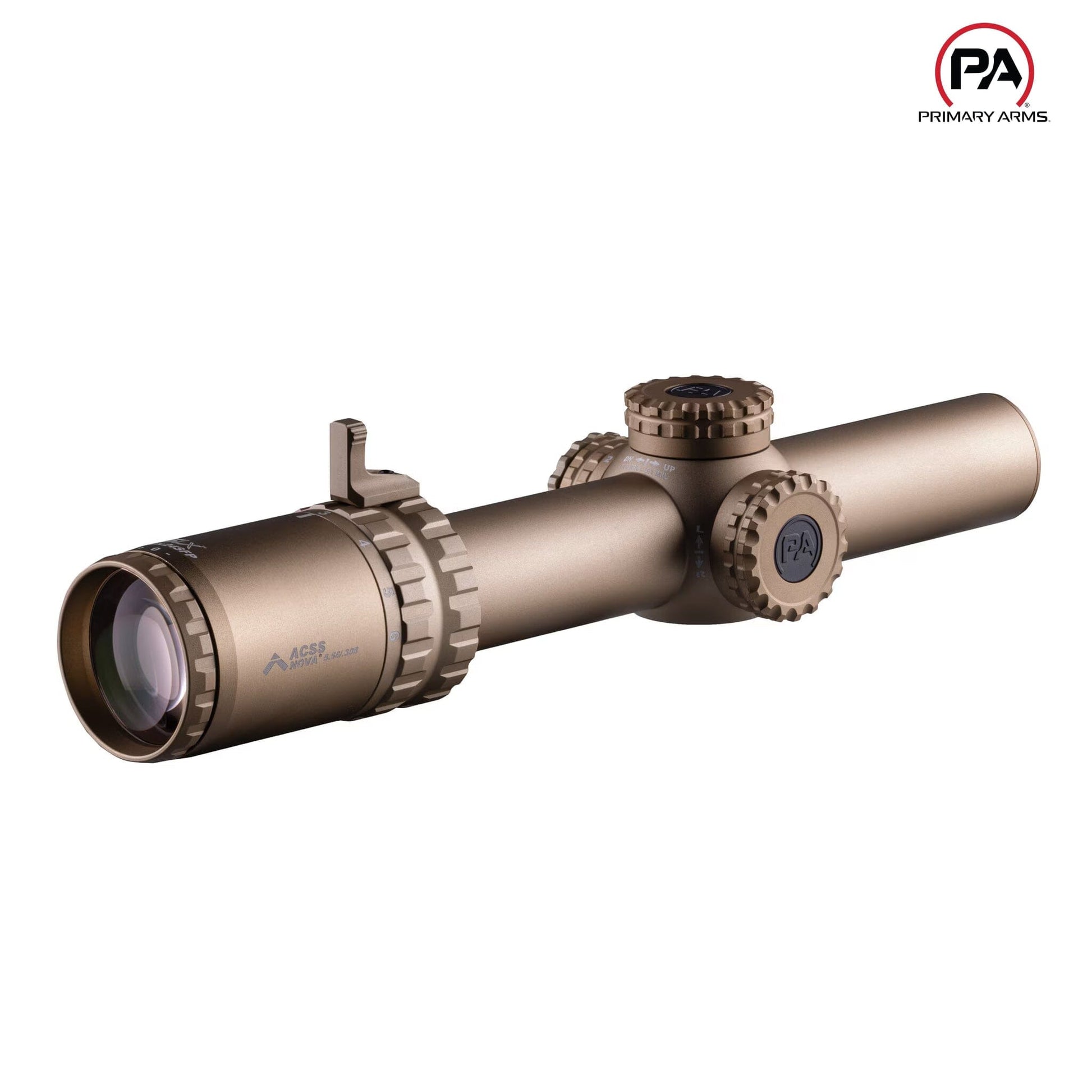 Primary Arms SLx 1-6x24 SFP Rifle Scope Gen IV Illum Red ACSS Nova Fiber Wire Reticle FDE - MPN: 610207 Rifle Scope Primary Arms 