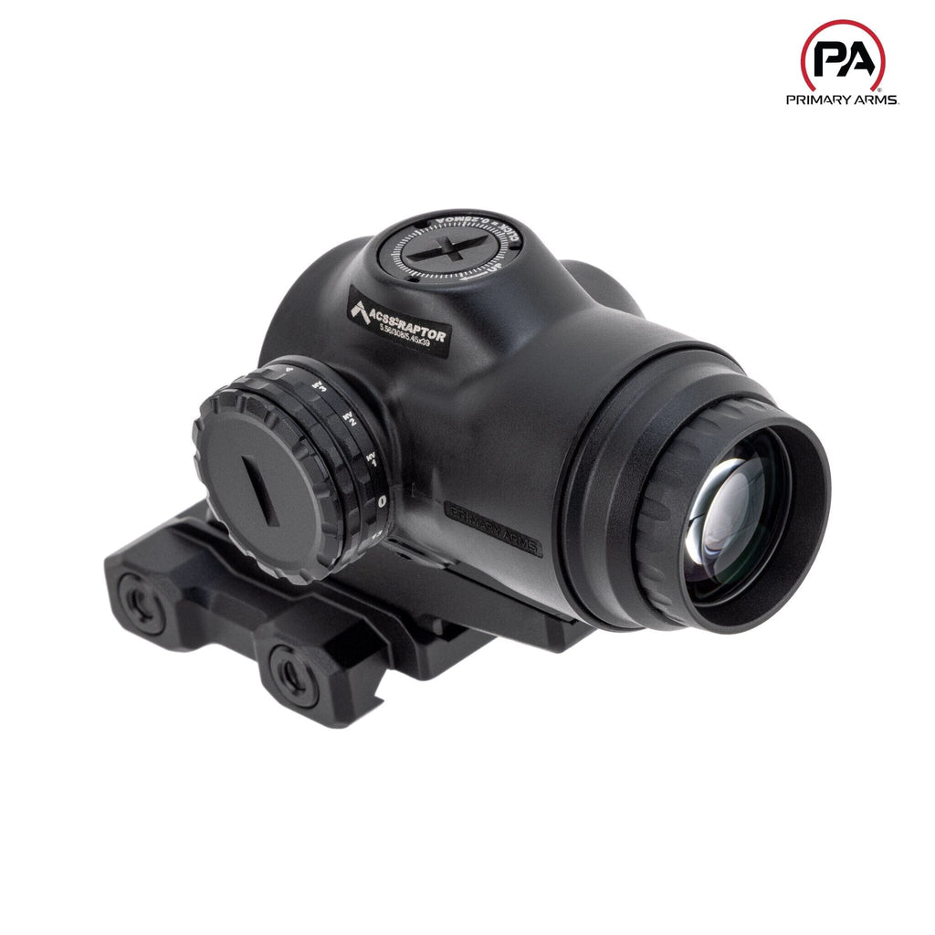 Primary Arms SLx 3X MicroPrism Scope - Green ACSS Rsptor 5.56/.308 Yard Reticle - Black Prism Scope Primary Arms 