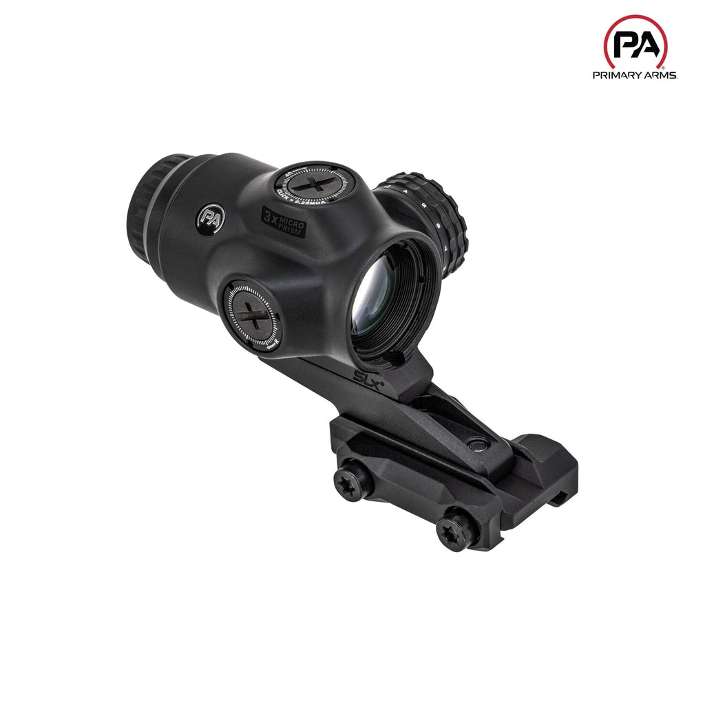 Primary Arms SLx 3x MicroPrism Scope - Red ACSS Raptor 7.62x39/300 BLK Yard Reticle - Black Prism Scope Primary Arms 