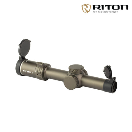 Riton Optics 3 Tactix 1-8x24 Rifle Scope Illum. OT Reticle FDE 3T18ASIFDE23 LPVO Rifle Scope Riton Optics 