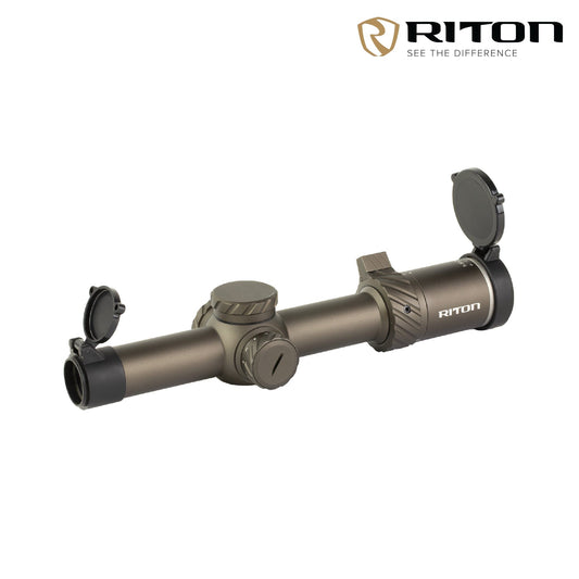 Riton Optics 3 Tactix 1-8x24 Rifle Scope Illum. OT Reticle FDE 3T18ASIFDE23 Rifle Scope Riton Optics 