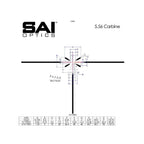 SAI Optics 1-6x24 Riflescope .223/5.56 Crosshair Reticle, product image 5