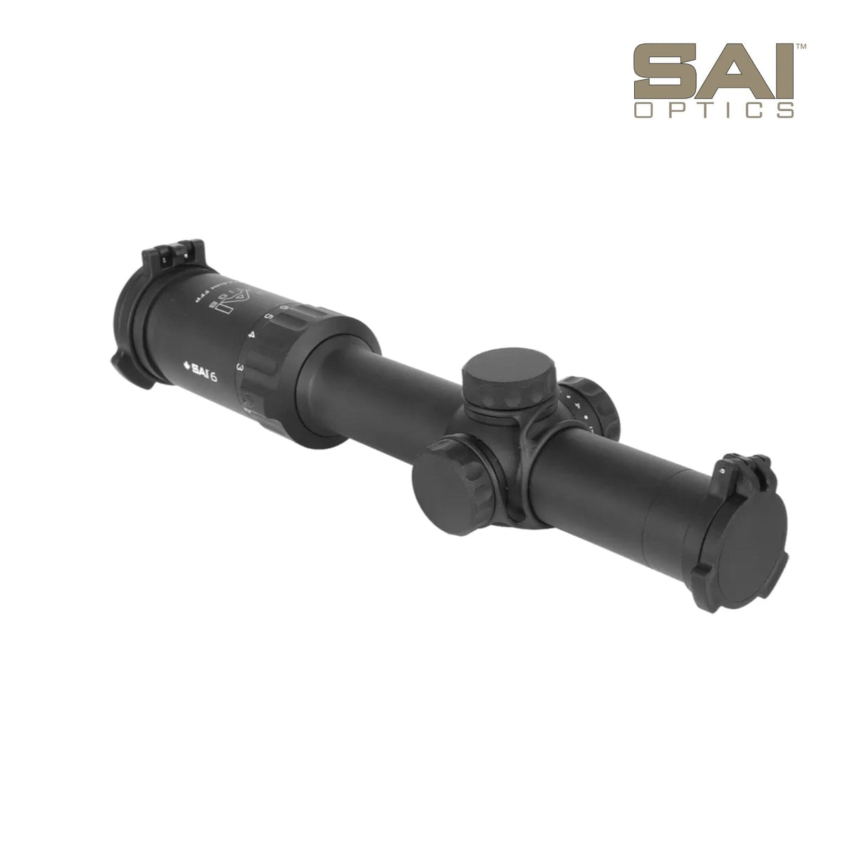 SAI Optics 1-6x24 Riflescope RAF Reticle, SKU RNG16-BK22-MA1