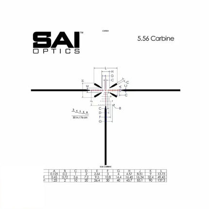 SAI Optics SAI 6 1-6x24mm Rifle Scope .223/5.56 Crosshair Reticle RNG16-T170-C10 LPVO Rifle Scope SAI Optics 