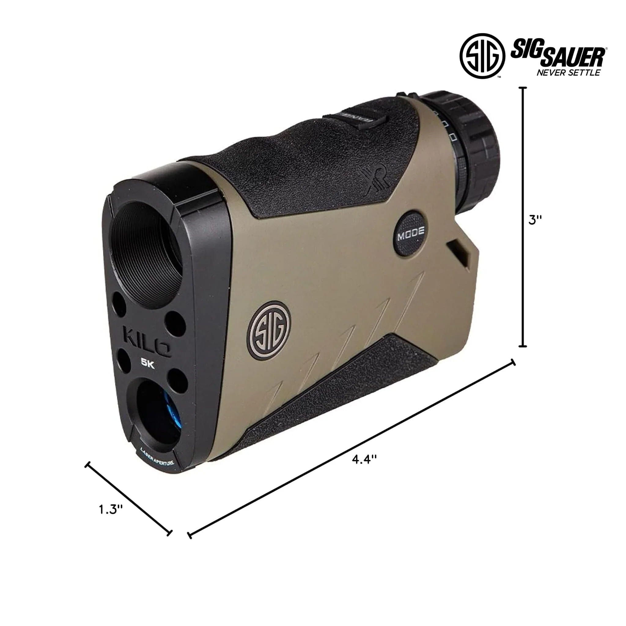 SIG Sauer KILO5K 7x25 Laser Rangefinder Monocular - Red OLED, Bluetooth, Ranger Green - SOK5K705 Rangefinder SIG Sauer 