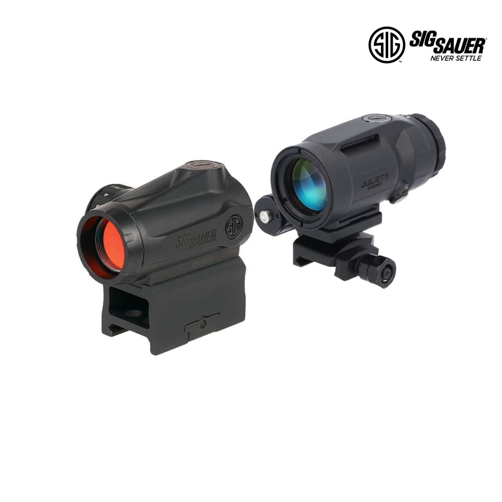 SIG Sauer ROMEO-MSR Gen II Red Dot Sight & JULIET5 Micro 5x Magnifier Combo, SKU SORJMSR501