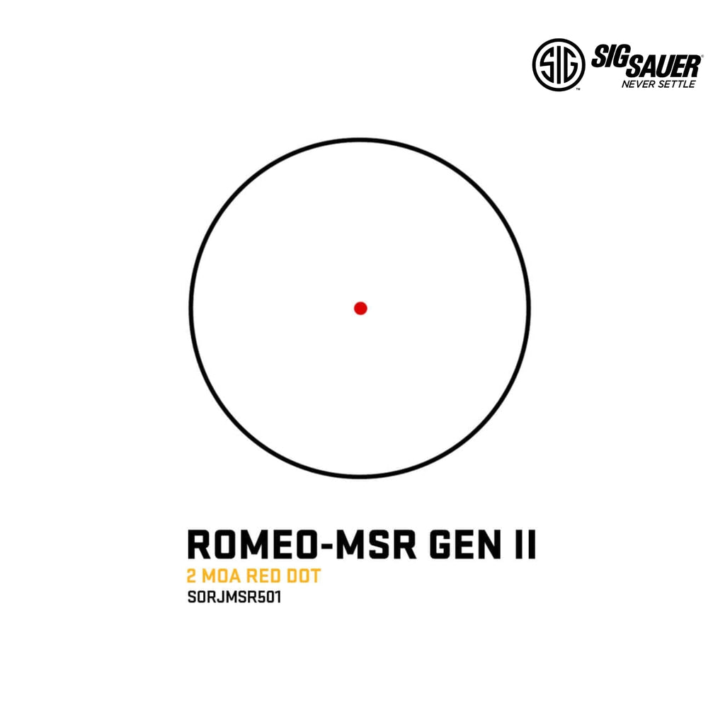 SIG Sauer ROMEO-MSR GEN II Red Dot Sight with JULIET5-MICRO Red Dot Sight SIG Sauer 