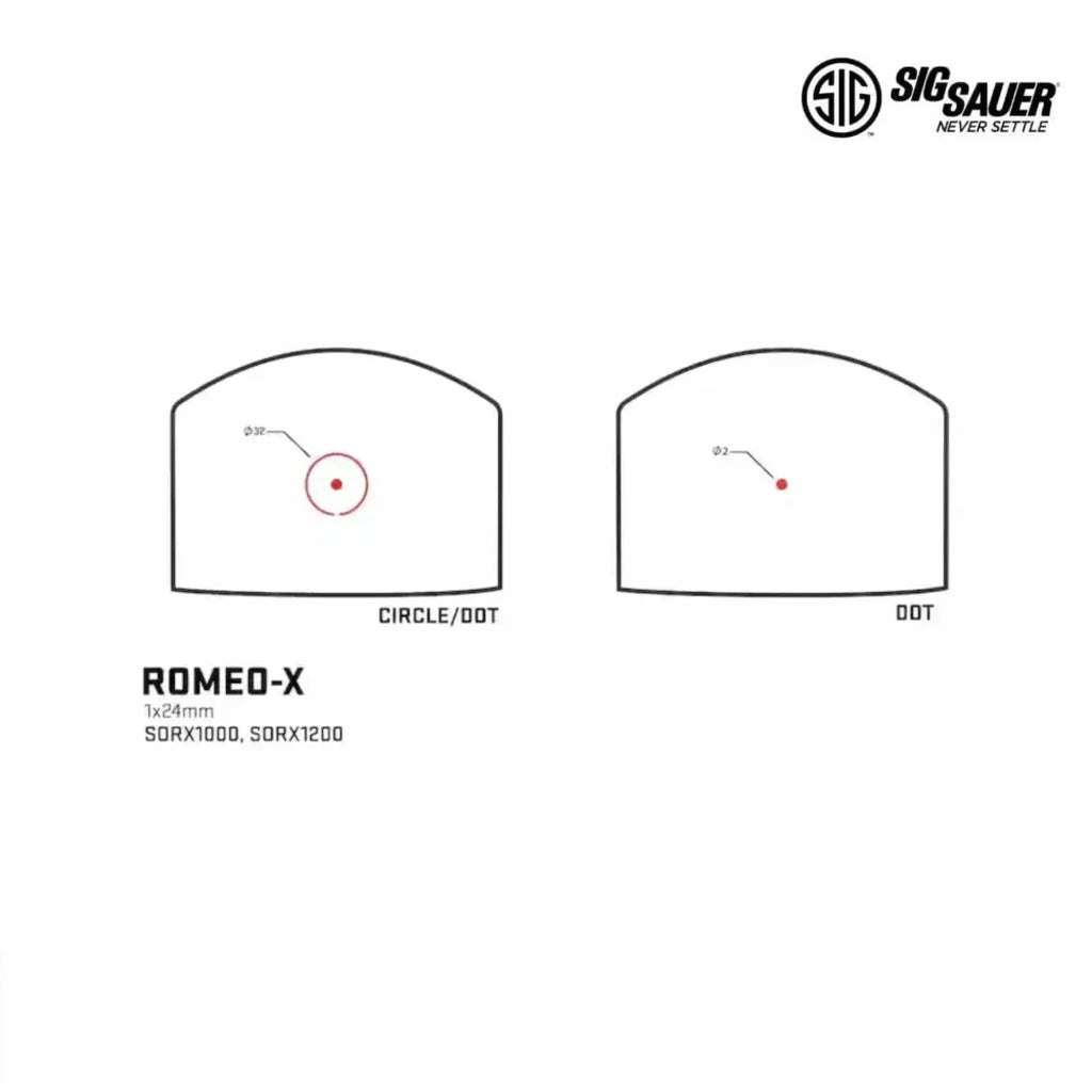 SIG Sauer ROMEO-X PRO Red Dot Sight Circle Dot FDE, product image 5