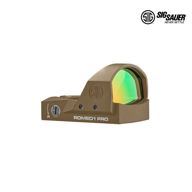 SIG Sauer ROMEO1PRO Reflex Red Dot Sight 6 MOA Dot Reticle FDE - SOR1P103 Red Dot Sight SIG Sauer 