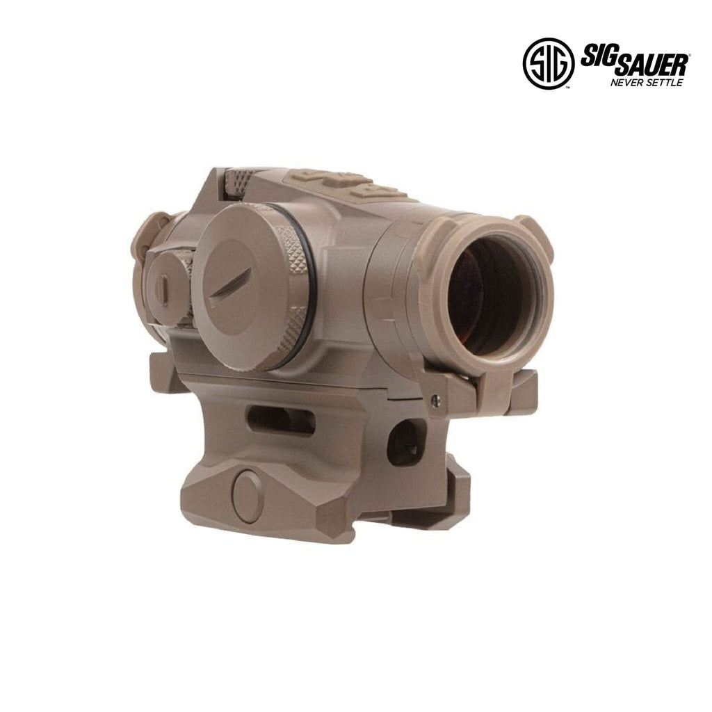 SIG Sauer ROMEO4T-PRO Red Dot Sight - 2 MOA Quad Ballistic Circle Dot - FDE Red Dot Sight SIG Sauer 