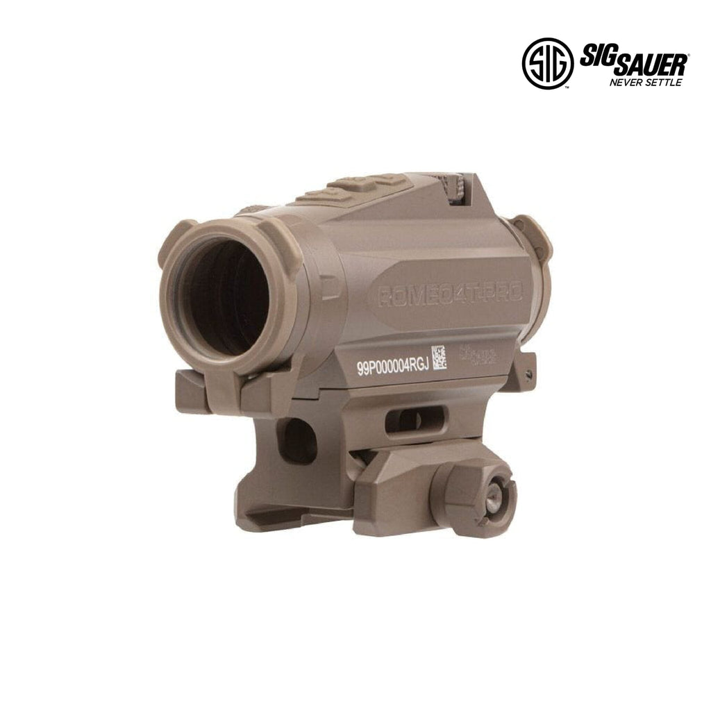 SIG Sauer ROMEO4T-PRO Red Dot Sight - 2 MOA Quad Ballistic Circle Dot - FDE Red Dot Sight SIG Sauer 