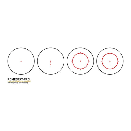SIG Sauer ROMEO4XT-PRO Red Dot Sight 2 MOA Ballistic Circle Dot Reticle FDE Red Dot Sight SIG Sauer 