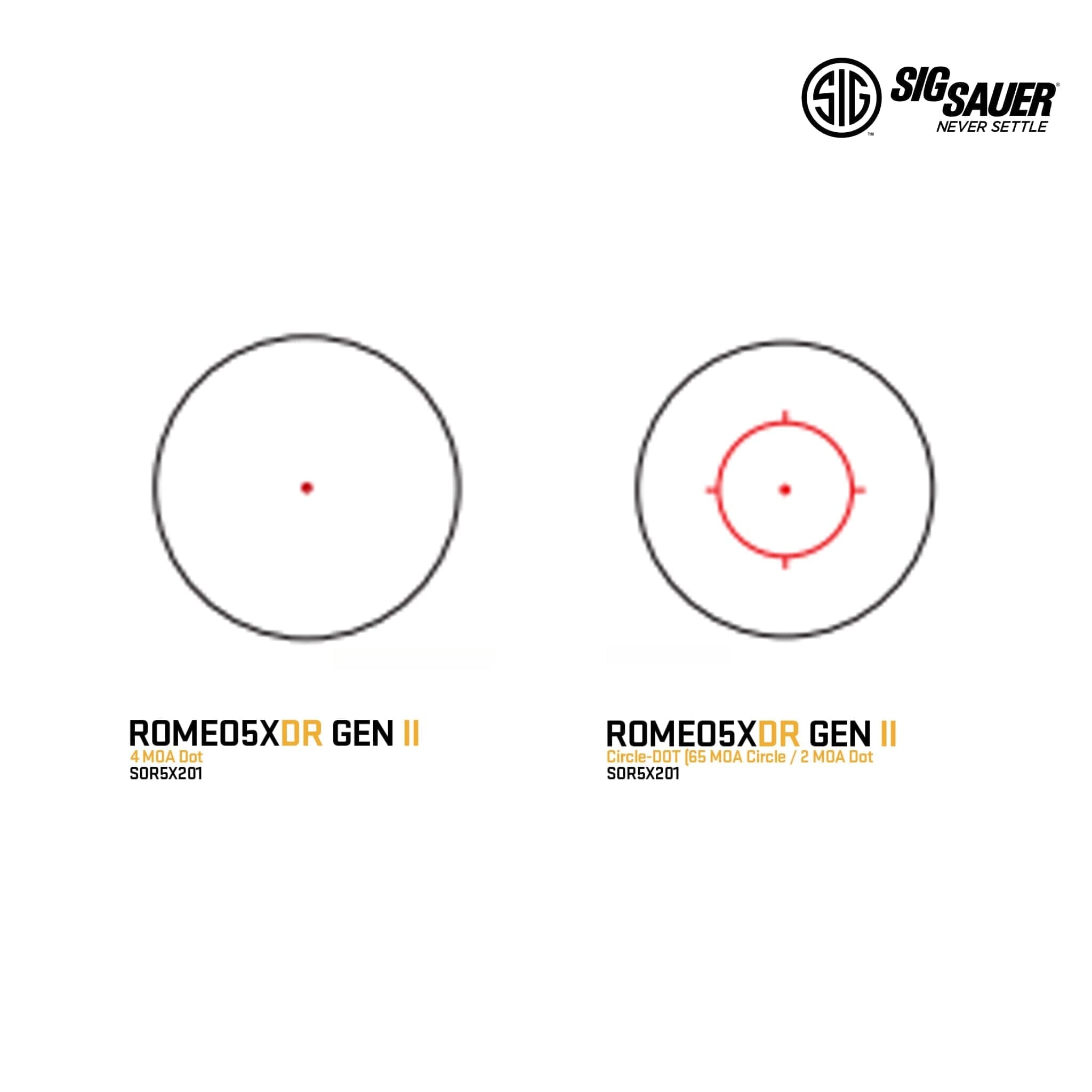 SIG Sauer ROMEO5XDR Gen II Red Dot Sight Circle Dot, product image 5