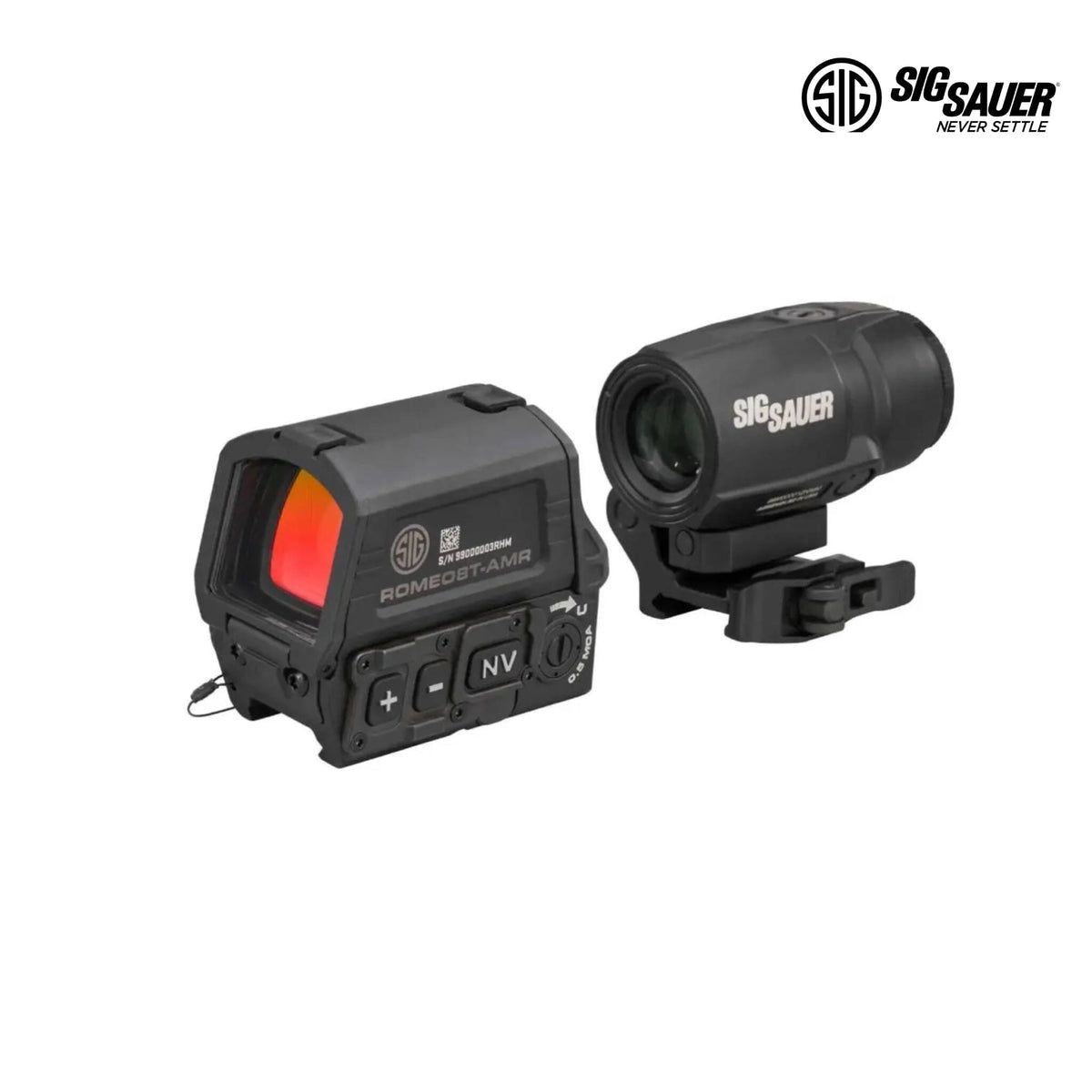 SIG SAUER ROMEO8T-AMR Red Dot Sight Combo Kit – AMR Reticle, 15 Brightness Levels, MOTAC Rifle Dot Sight SIG Sauer 