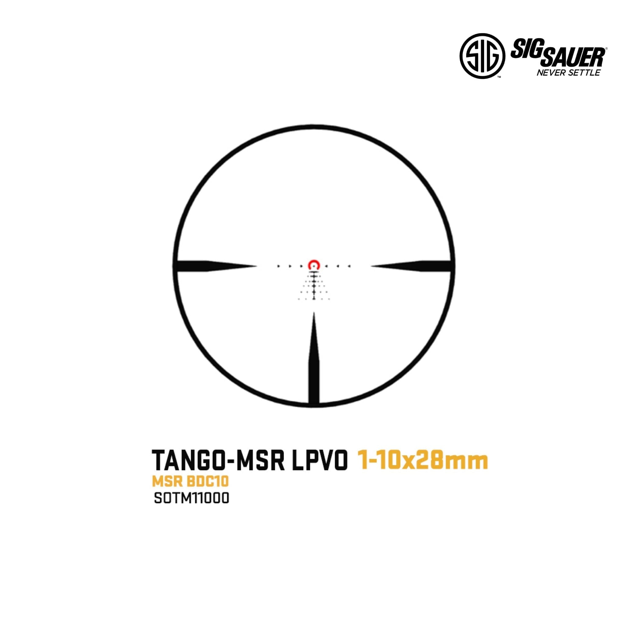 SIG Sauer TANGO-MSR 1-10x28 LPVO Rifle Scope MSR BDC10, product image 5