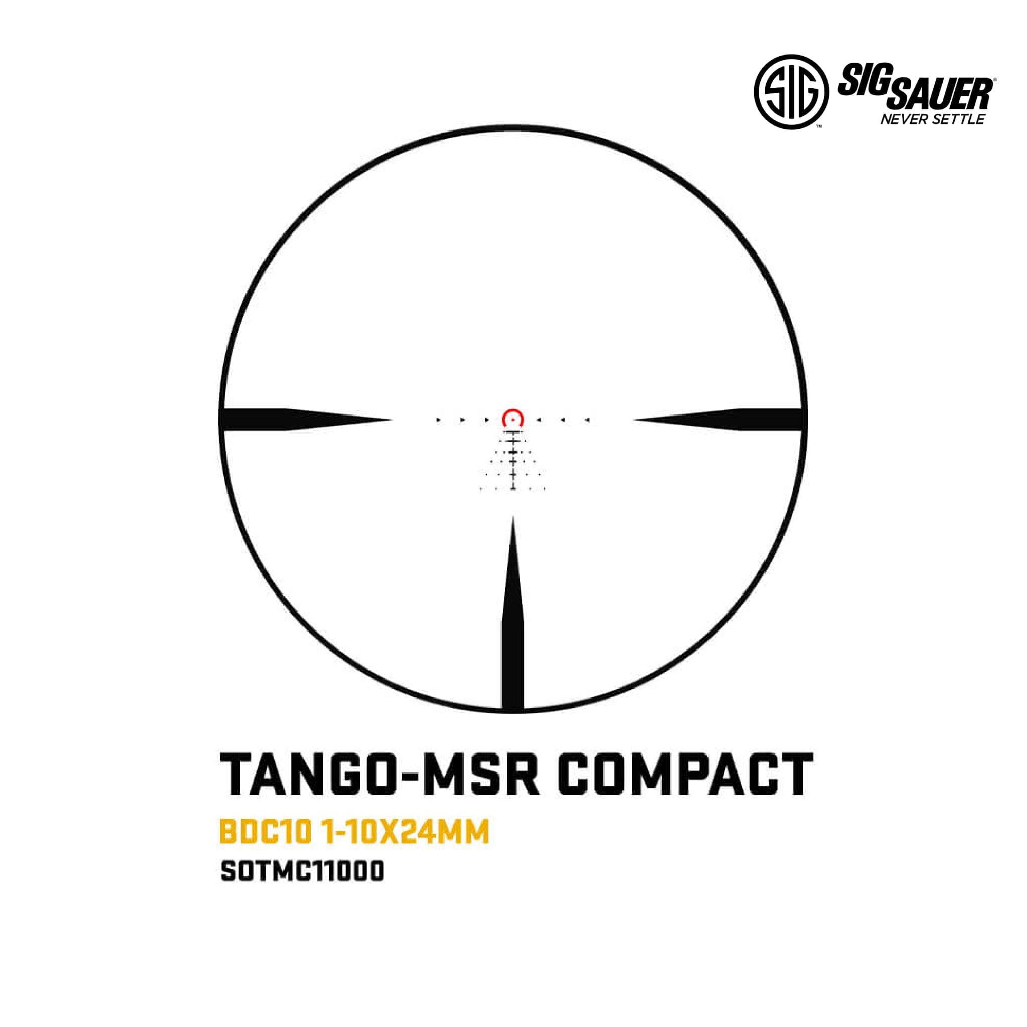 SIG Sauer Tango-MSR Compact 1-10×24mm SFP Rifle Scope - MSR BDC-10 Reticle LPVO Rifle Scope SIG Sauer 