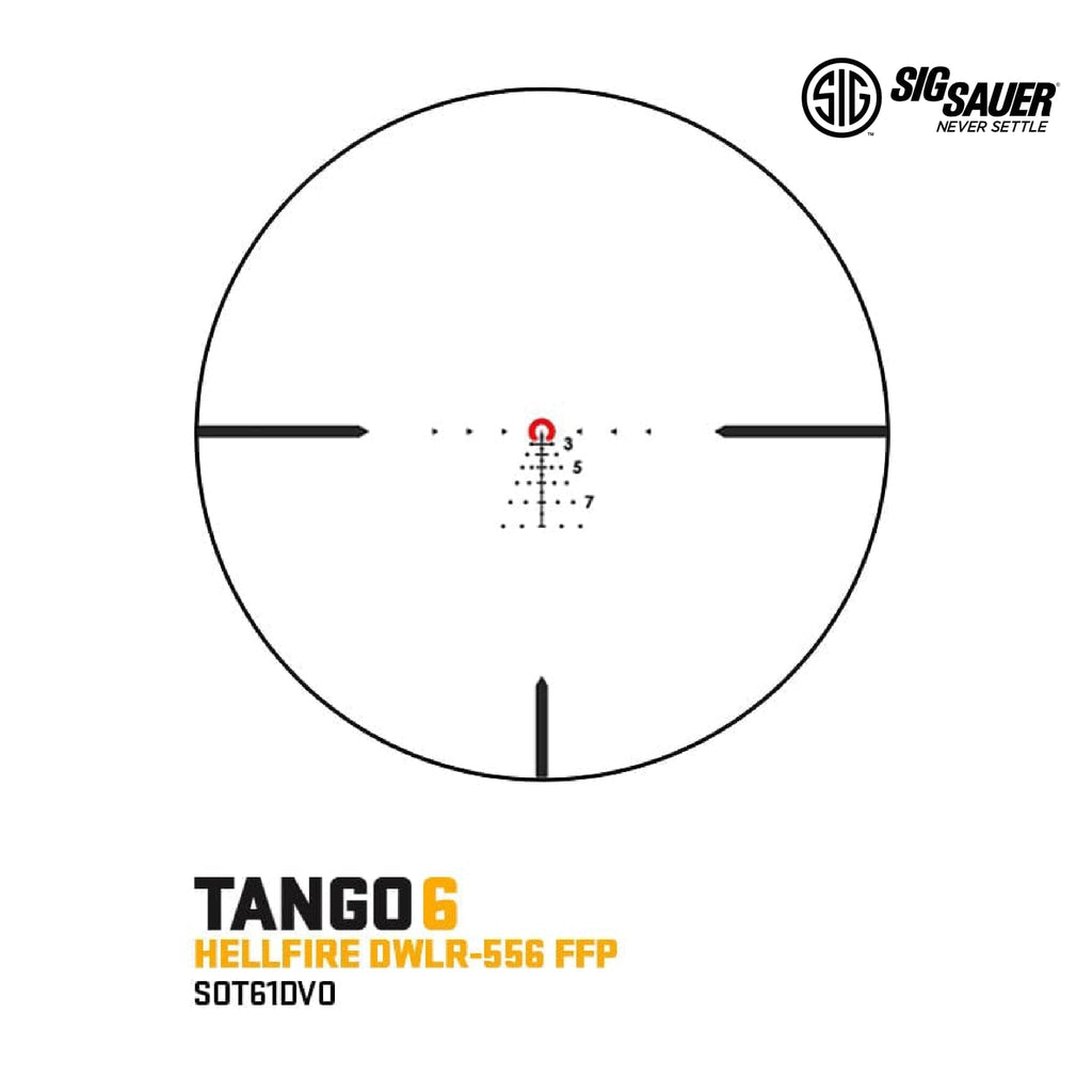 SIG Sauer TANGO6T 1-6x24 DVO LPVO Rifle Scope DWLR-556, product image 4
