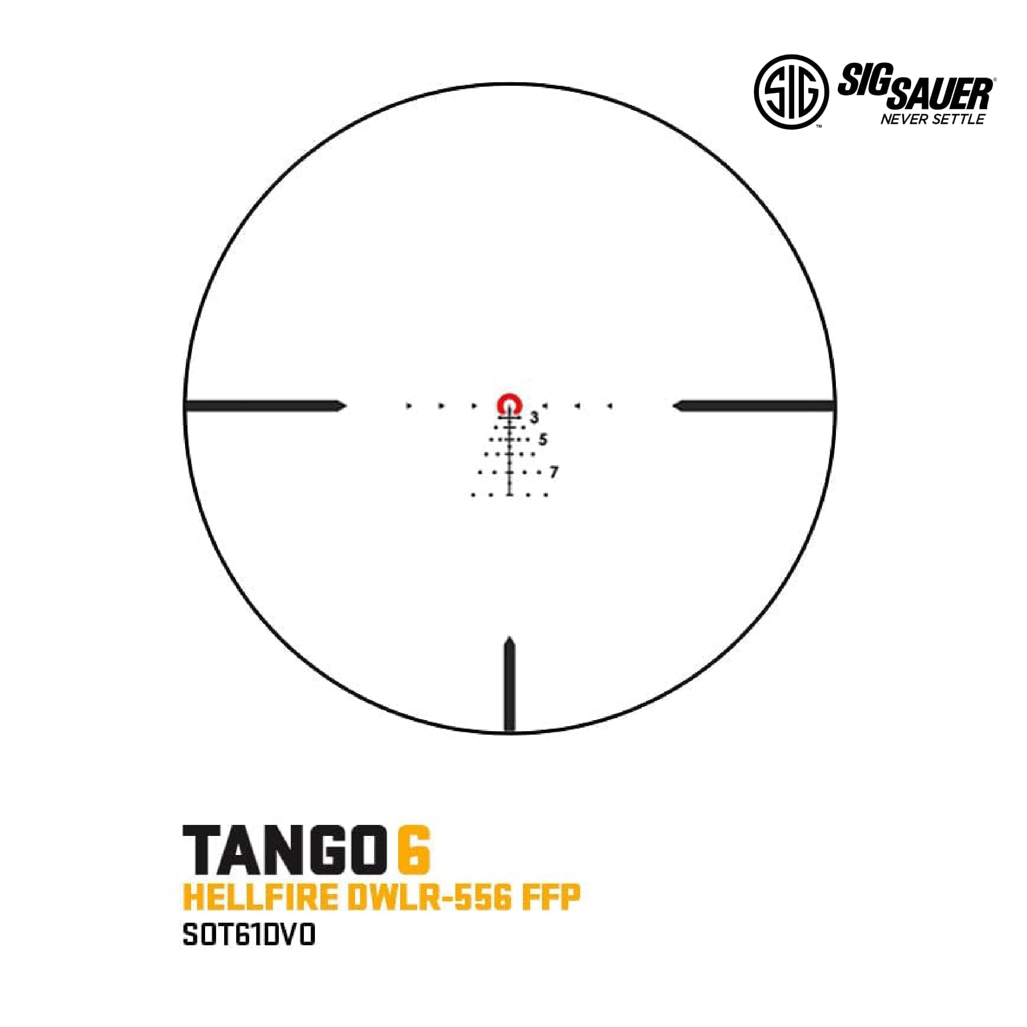 SIG Sauer TANGO6T 1-6x24 DVO LPVO Rifle Scope DWLR-556, product image 4