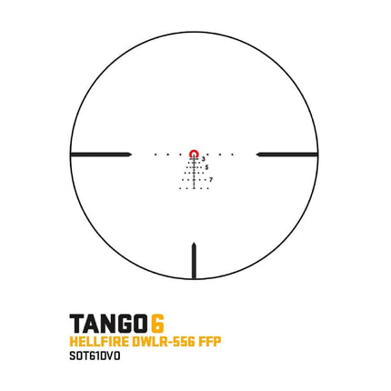 SIG Sauer TANGO6T 1-6x24 DVO Rifle Scope Hellfire DWLR-556 Reticle SOT61DVO LPVO Rifle Scope SIG Sauer 