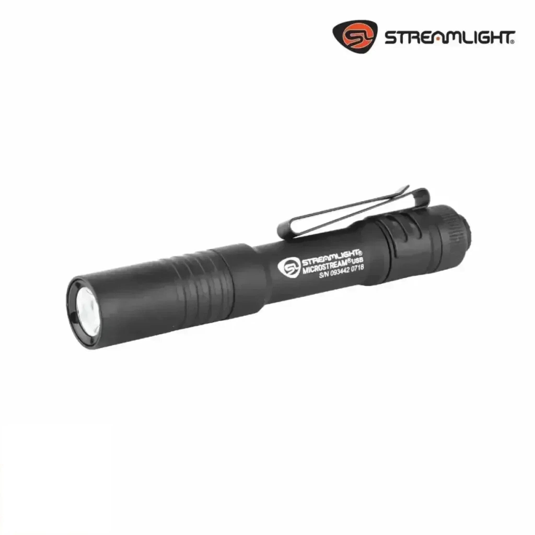 Streamlight MicroStream USB 250 Lumen Rechargeable EDC Flashlight - Black - 66601 Flashlight Streamlight 