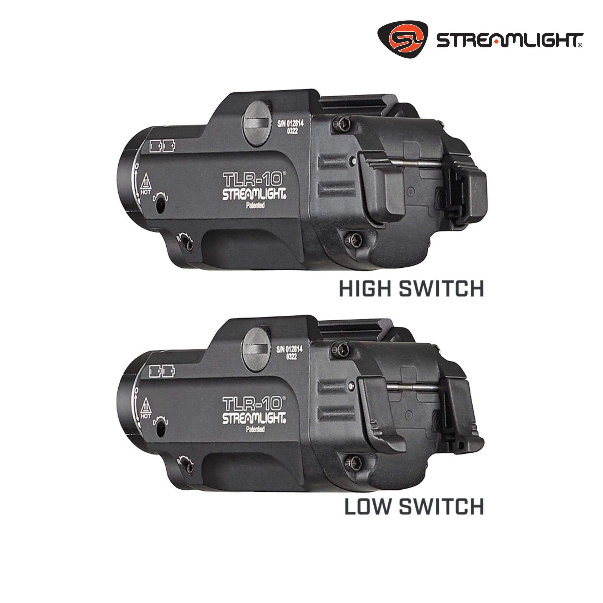 Streamlight TLR-10 Flex 1,000-Lumen Weapon Light with Red Laser | 69470 Weapon Light Streamlight 