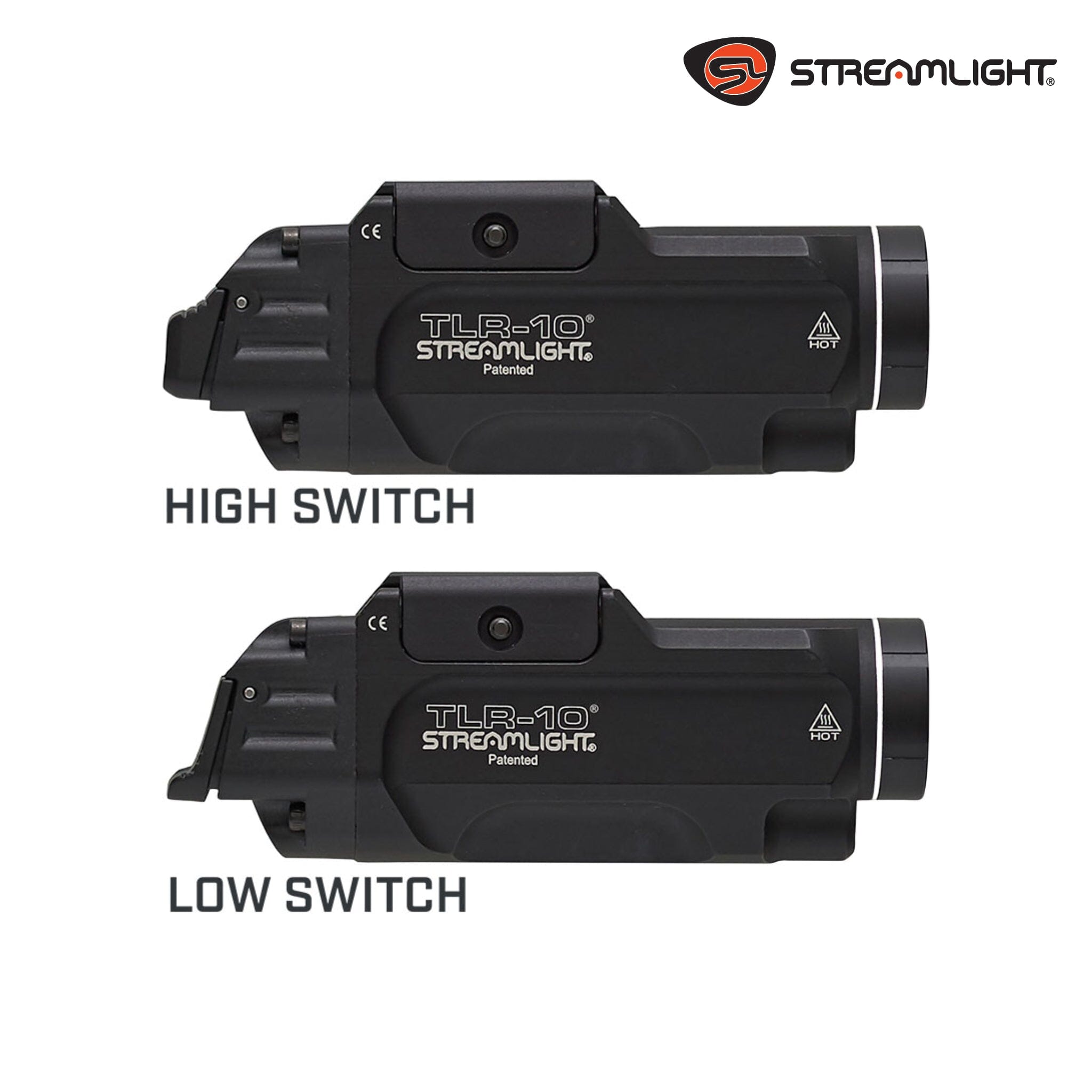 Streamlight TLR-10 Flex 1,000-Lumen Weapon Light with Red Laser | 69470 Weapon Light Streamlight 