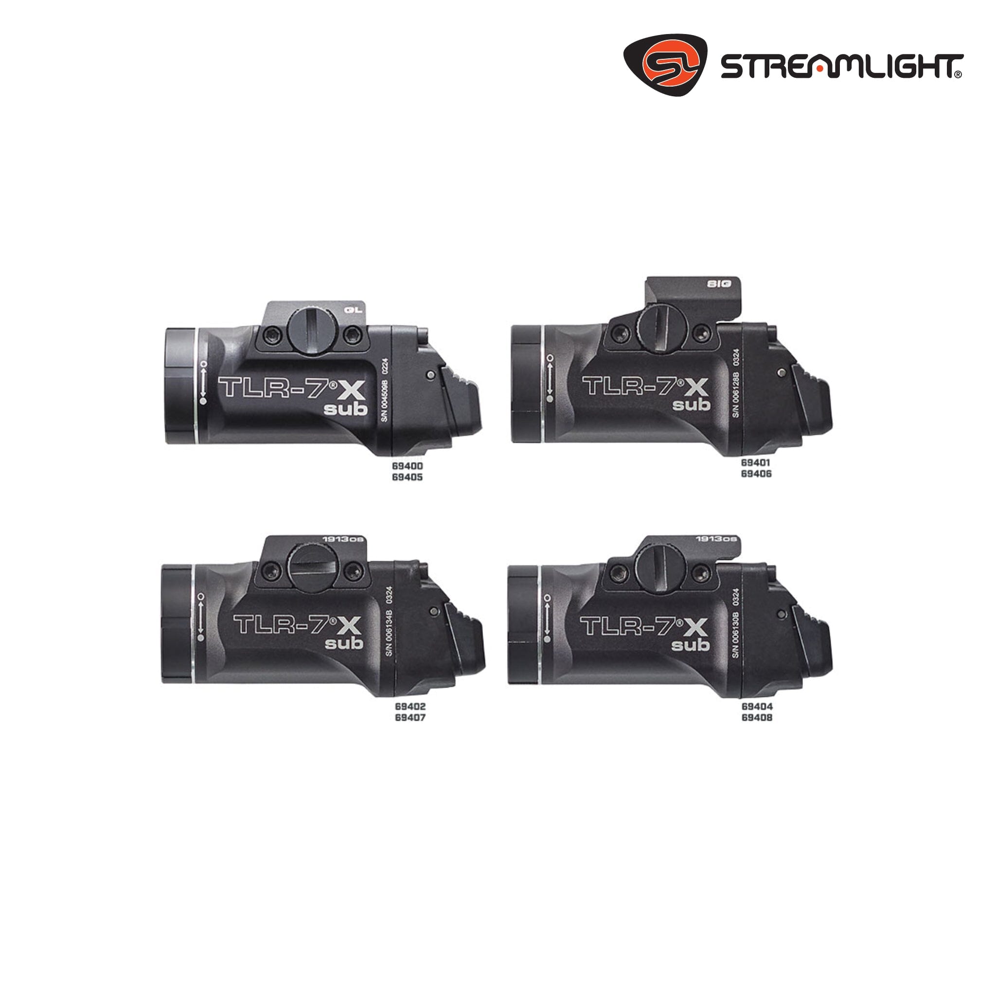 Streamlight TLR-7 X SUB 500-Lumen Rail-Mounted Weapon Light – SIG Sauer P365 / P365 XL | 69401 Weapon Light Streamlight 