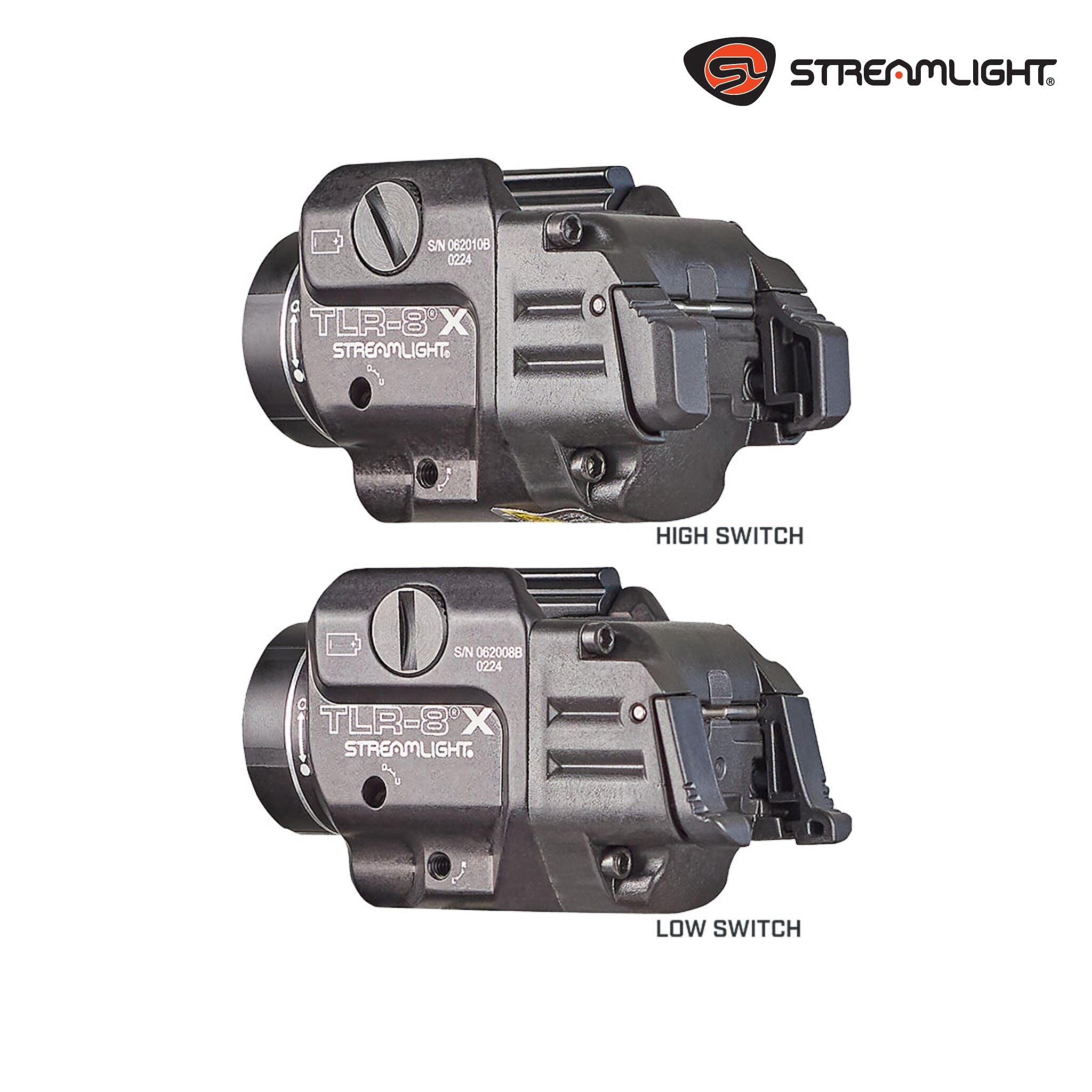 Streamlight TLR-8 X 500-Lumen Rail-Mounted Light with Red Laser – Multi-Fuel | 69414 Weapon Light Streamlight 