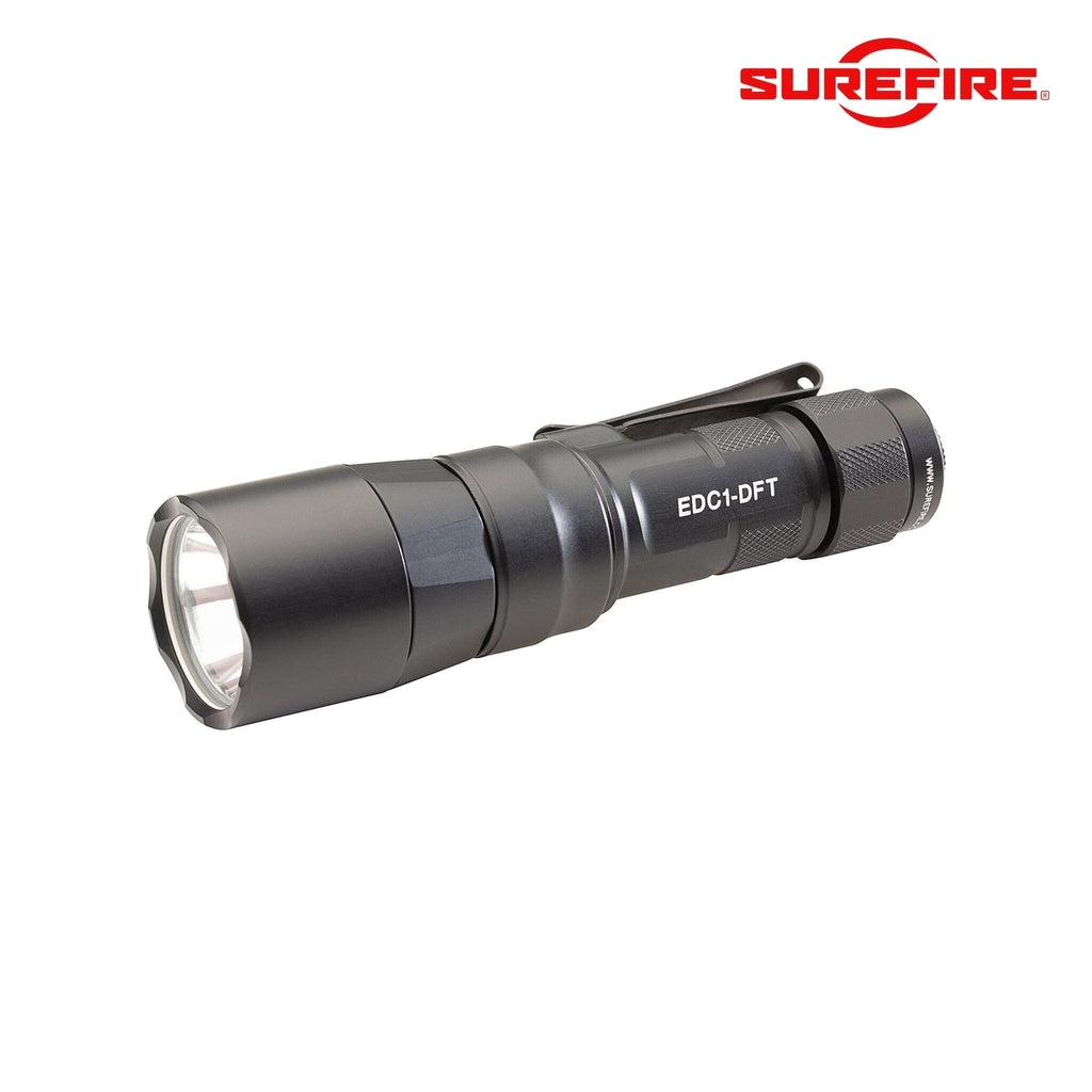 SureFire EDC1-DFT-BK Turbo Dual-Fuel LED Flashlight – 650 Lm, 95,000 Cd Beam, Dual-Fuel Flashlight SureFire 