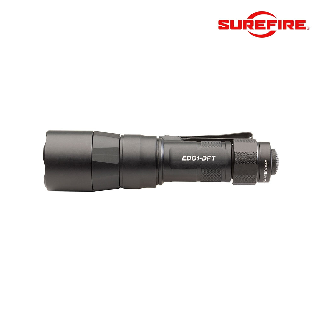 SureFire EDC1-DFT-BK Turbo Dual-Fuel LED Flashlight – 650 Lm, 95,000 Cd Beam, Dual-Fuel Flashlight SureFire 