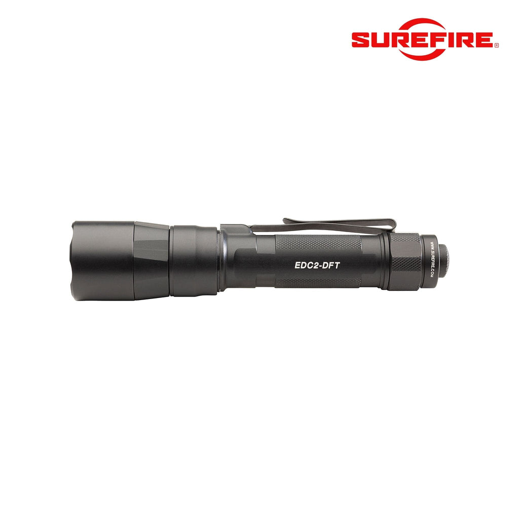 SureFire EDC2-DFT Dual Fuel Turbo LED Flashlight – 700/25 Lumens, High Candela Beam – EDC2-DFT-BK Flashlight SureFire 