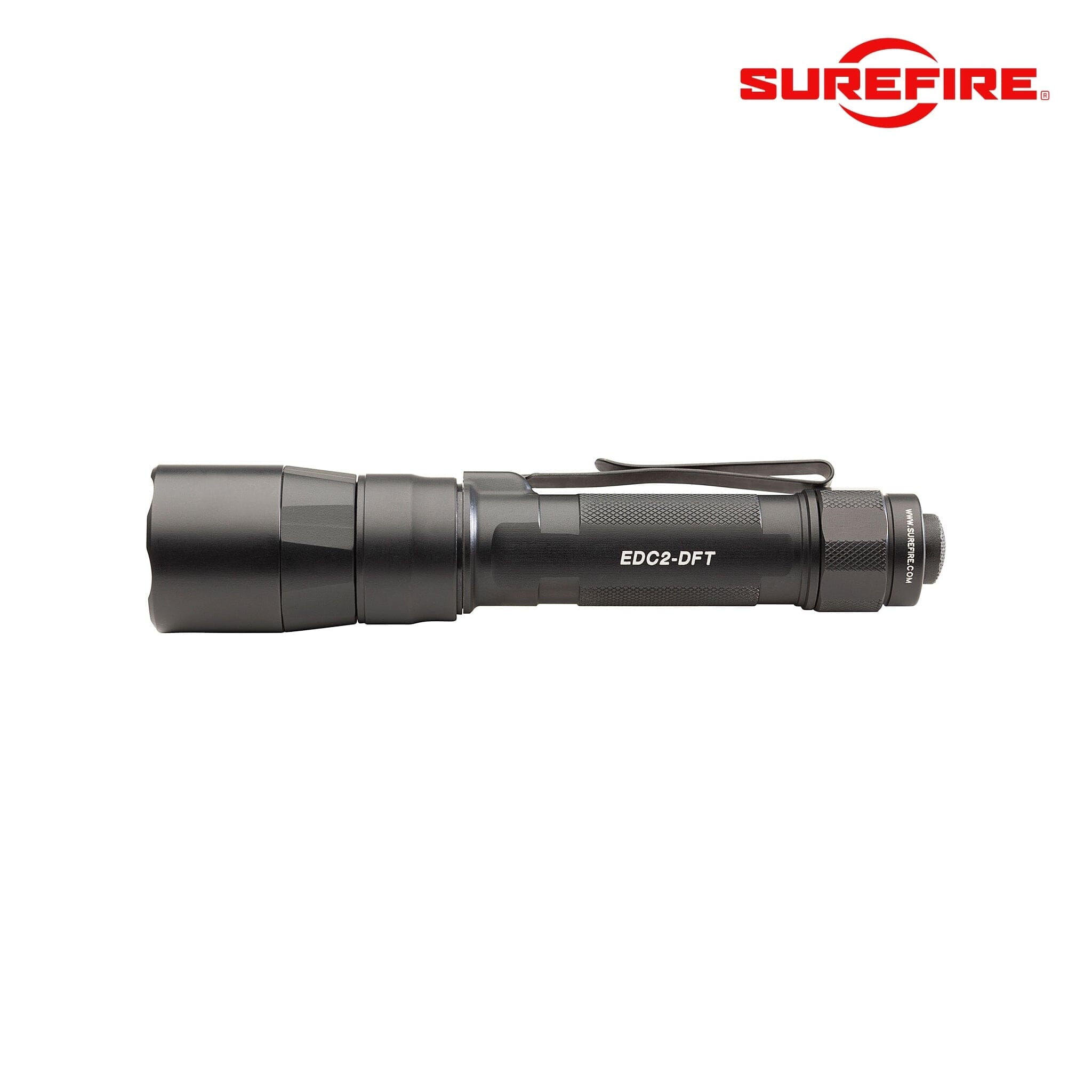 SureFire EDC2-DFT Dual Fuel Turbo LED Flashlight – 700/25 Lumens, High Candela Beam – EDC2-DFT-BK Flashlight SureFire 