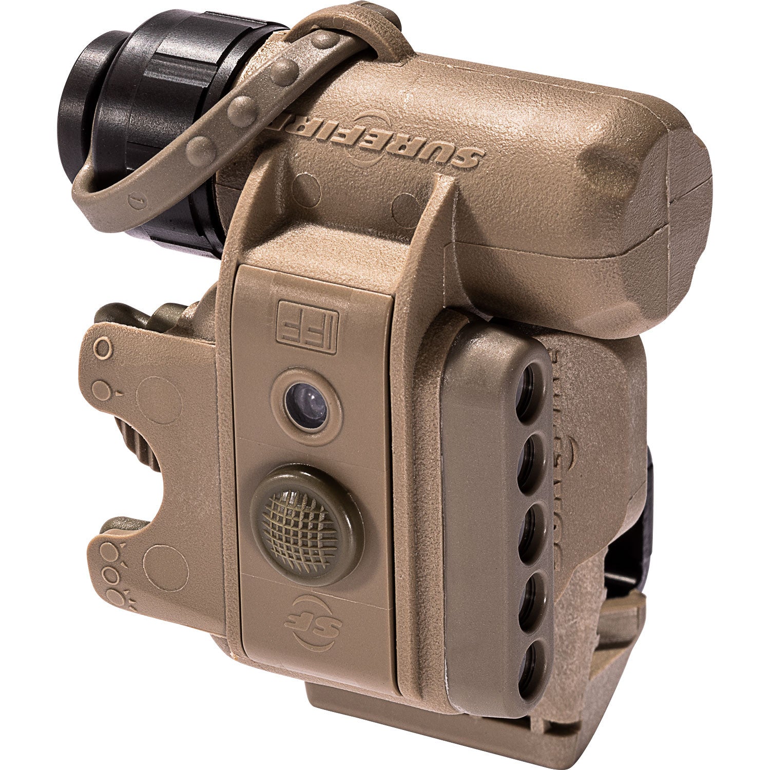 SureFire HL1 HelmetLight, White/Blue LED, Tan, SKU HL1-A-TN