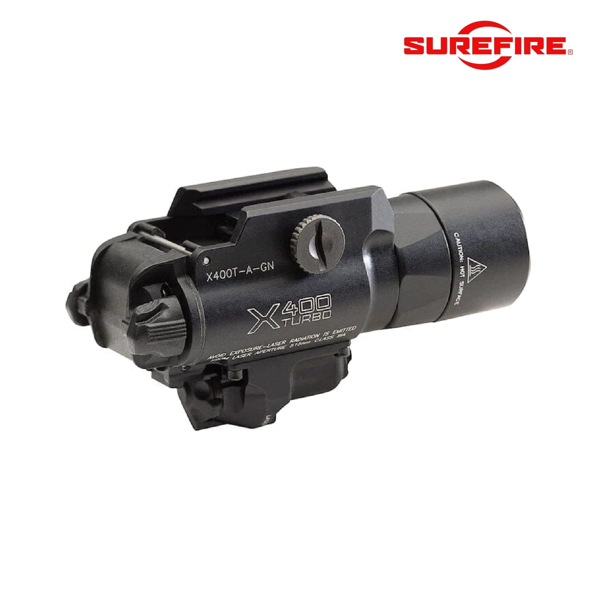 SureFire X400T-A-GN Turbo LED WeaponLight – 650 Lumens, Green Laser, High Candela Beam Weapon Light SureFire 