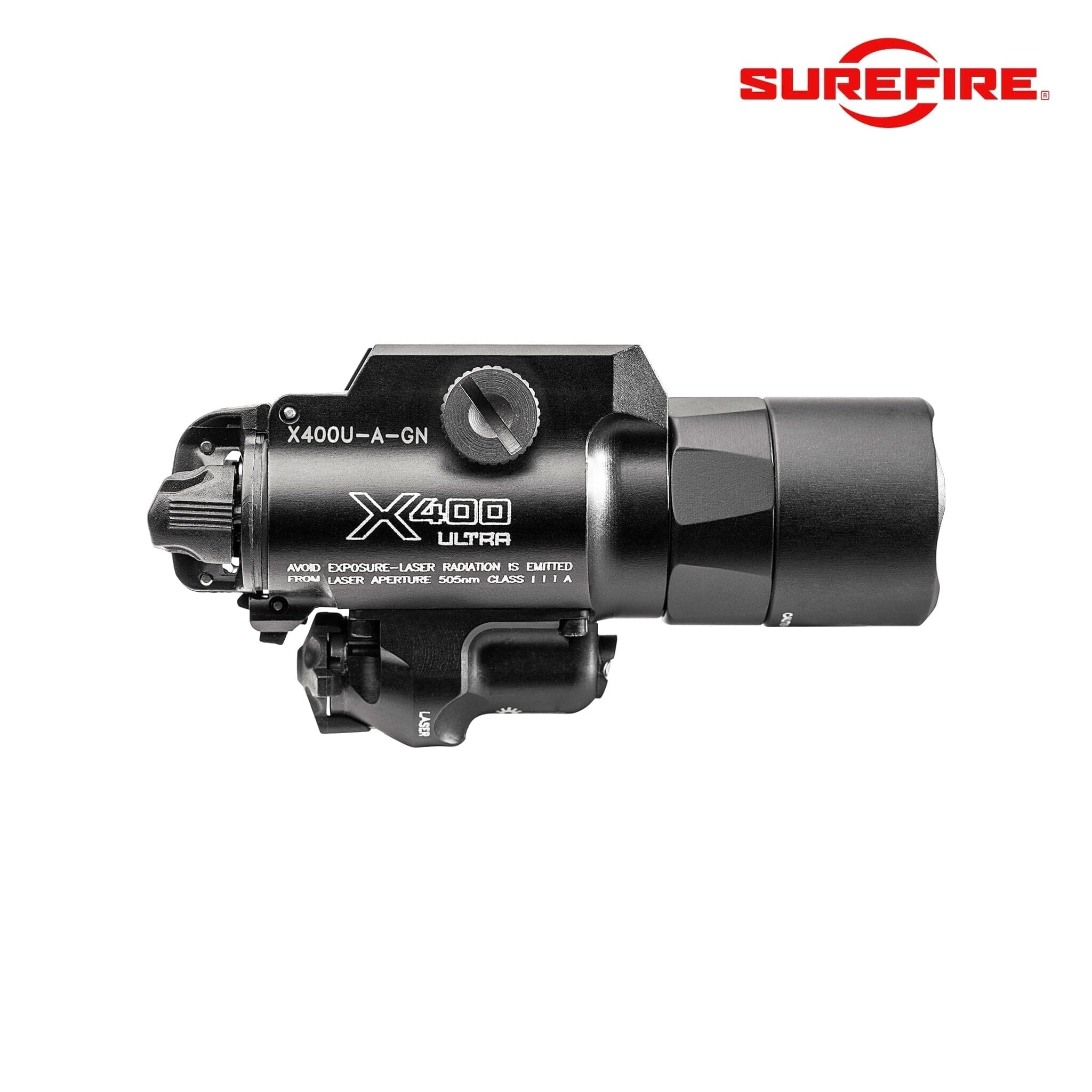 SureFire X400U-A Ultra Weapon Light, Green Laser, Black, product image 4