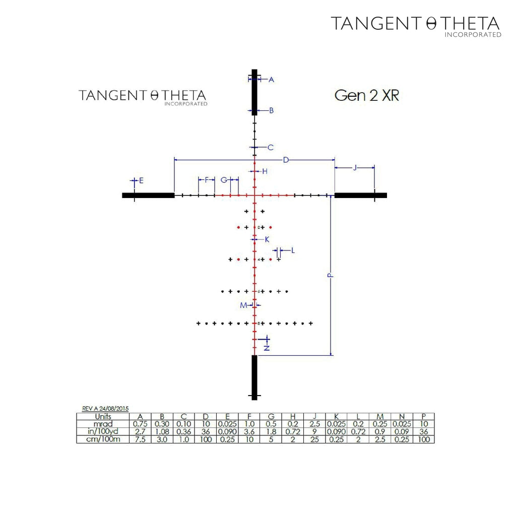 Tangent Theta TT525P 5-25x56 Riflescope - GEN 2 XR Reticle - Coyote Brown Rifle Scope Tangent Theta 