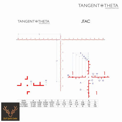 Tangent Theta TT525P 5-25x56mm Rifle Scope AIF Turrets JTAC Reticle Black 800100-0410 Rifle Scope Tangent Theta 