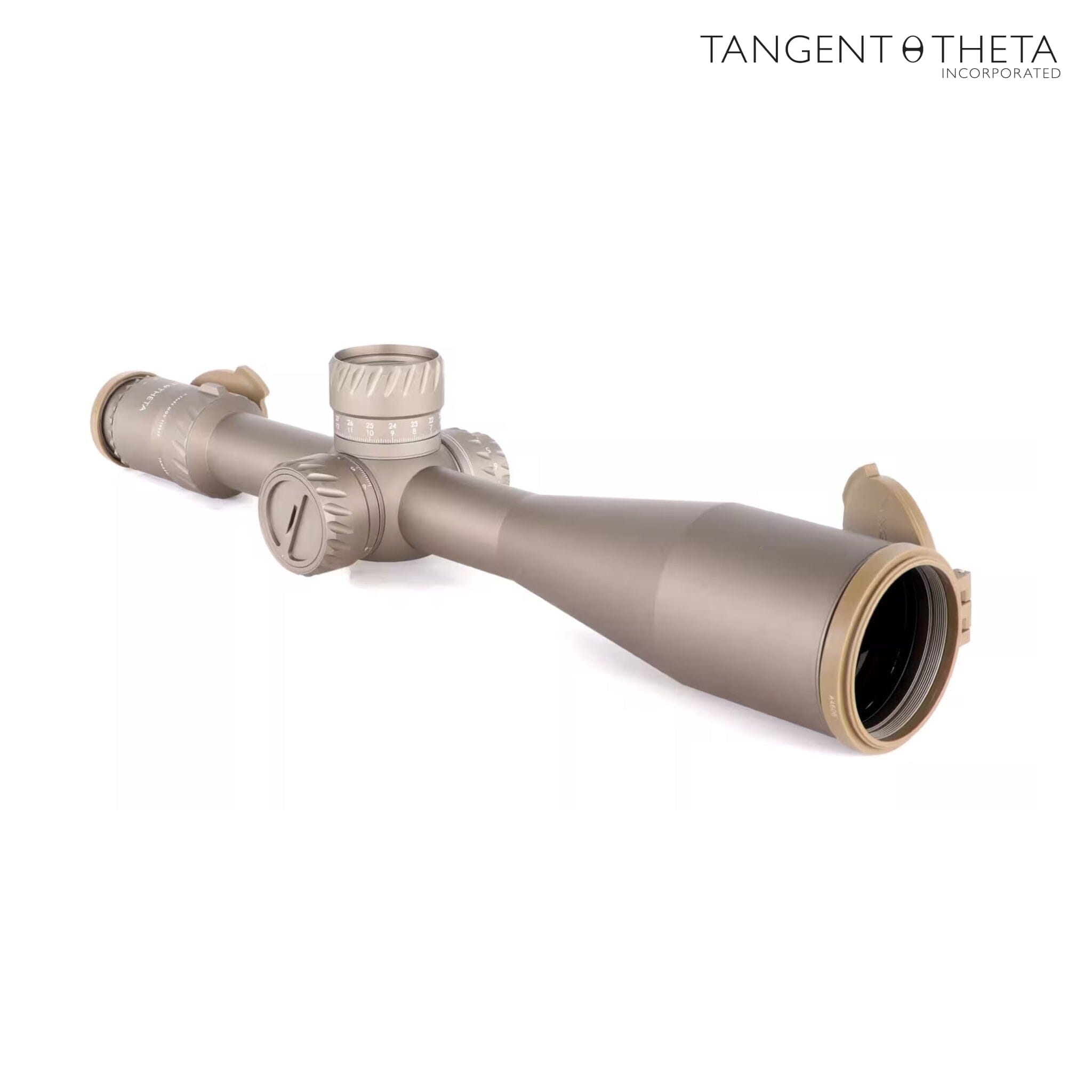 Tangent Theta TT525P Professional Marksman 5-25x56mm Illum 34mm .1 MRAD Adj. Gen 2 XR Coyote Brown Riflescope w/AIF Turrets 800100-0601 Rifle Scope Tangent Theta 